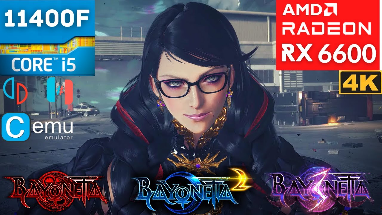 Bayonetta 1, 2 & 3 Tested  4K - YuZu EA - RyuJinx - Cemu - PC - RX 6600 + i5 11400F