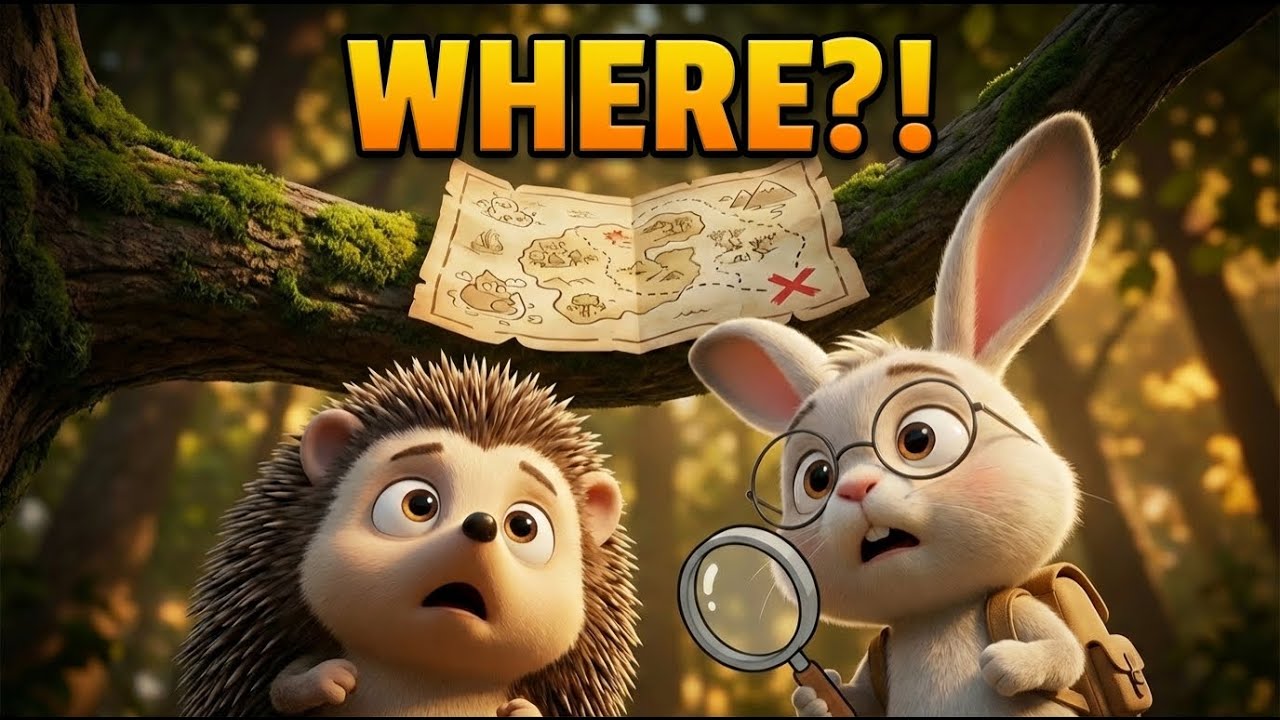 Pip’s Lost Map! 🦔🗺️ | Leo the Bunny & Pip | 3D Kids Cartoon Forest Adventure