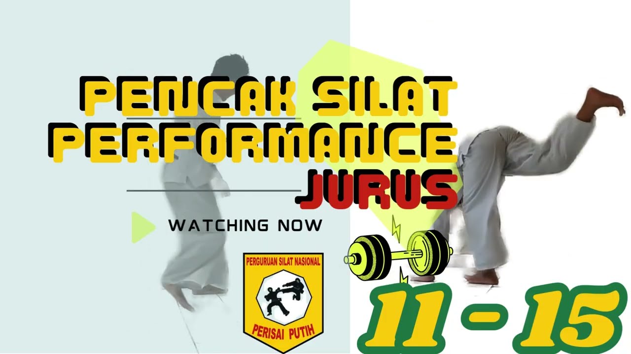 Pencak Silat Performance JURUS 11 sampai 15 PERGURUAN SILAT NASIONAL PERISAI PUTIH INDONESIA