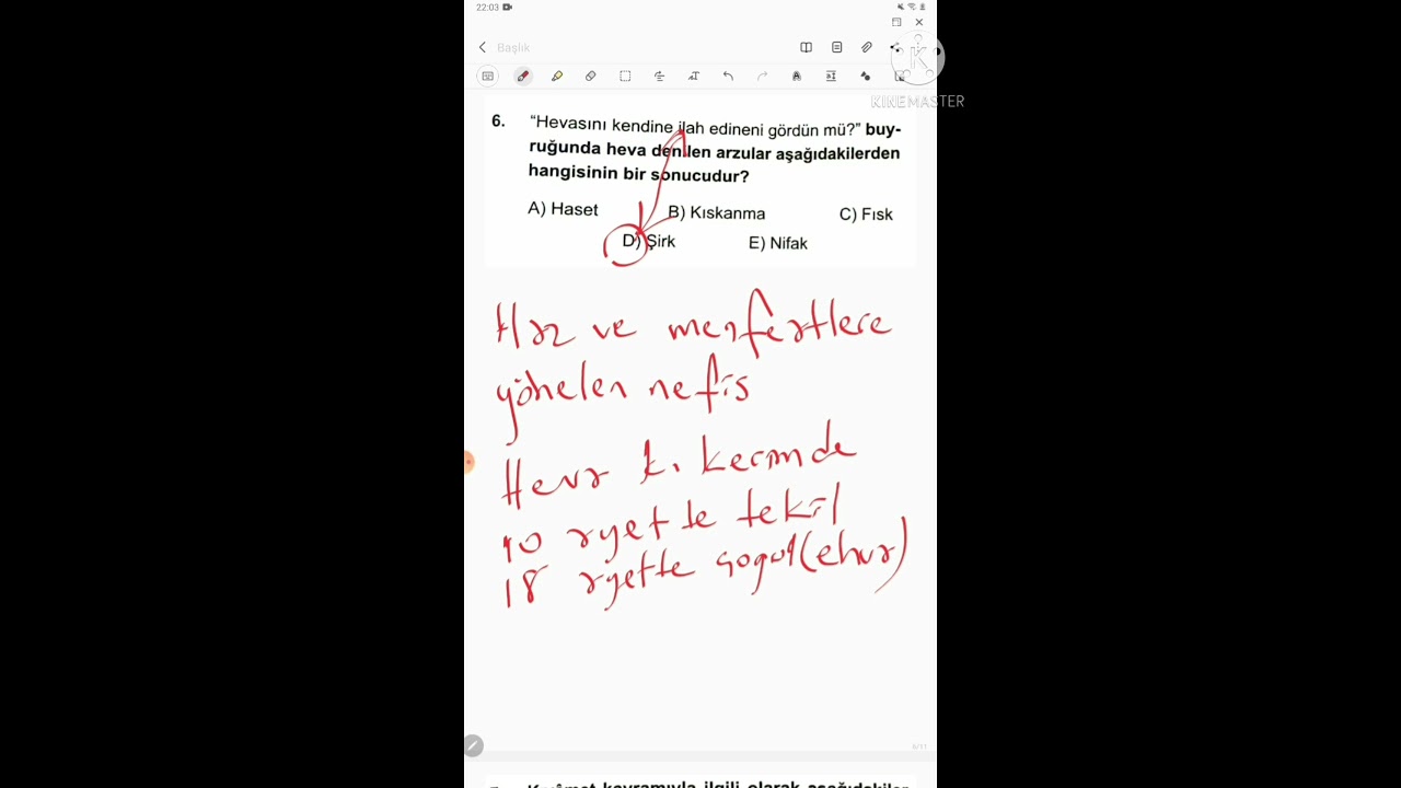 AKAİD VE KELAM SORU ÇÖZÜMÜ 3