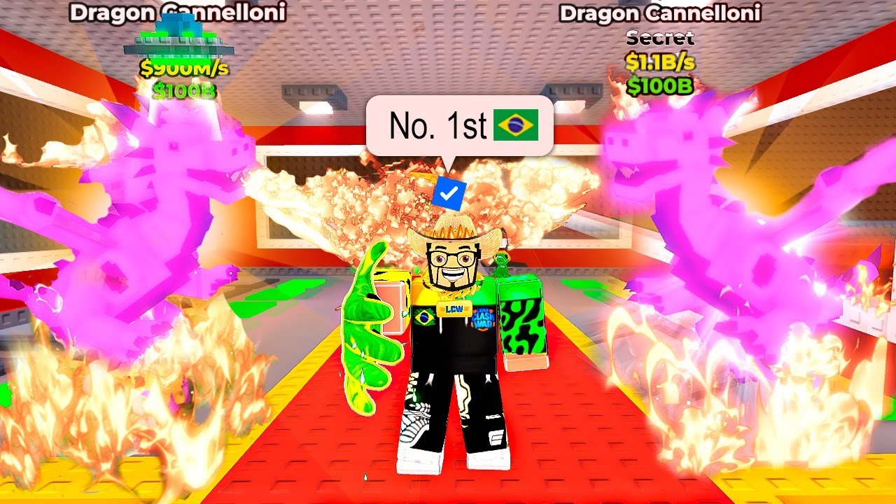 🔥 LIBEREI A BASE LAVA e FUI O 1º DO MUNDO com 2 DRAGONS GALAXY no BRAINROT!