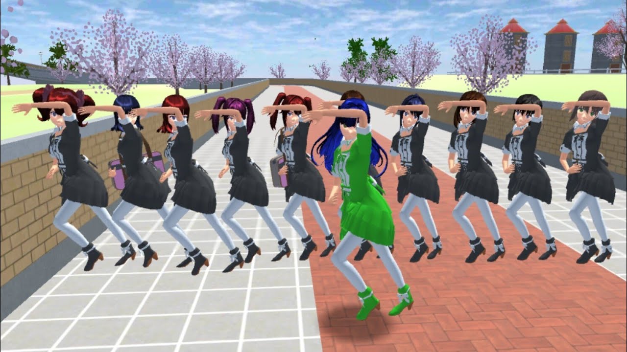 How to create a dance video tutorial in Sakura school simulator 👻#sakura school simulator.