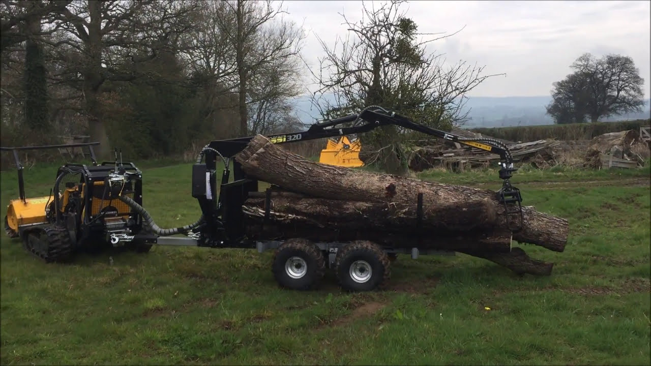 McConnel Robocut with Vahva Jussi timber trailer