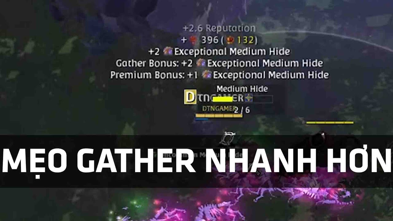 Mẹo GATHER Nhanh Hơn Cho NEWBIE | Albion Online