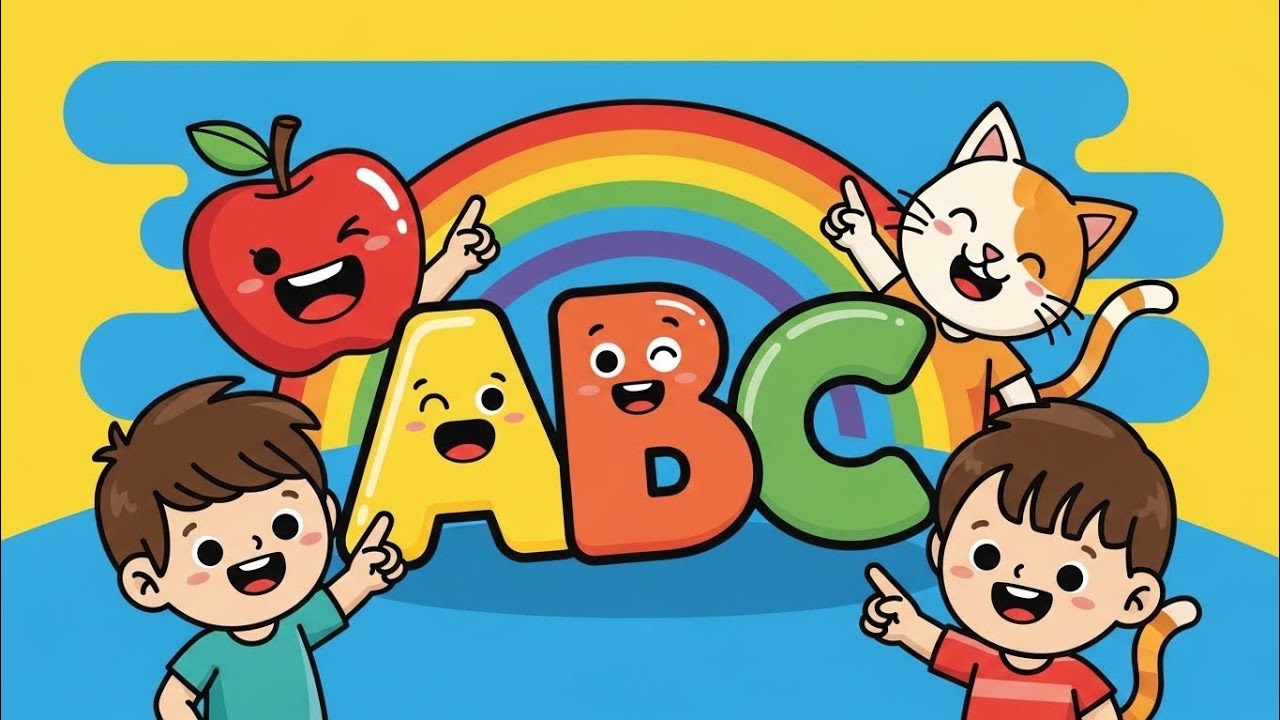 ABC Song | A to Z English & Hindi | Learn Alphabet for Kids 🎵🌈