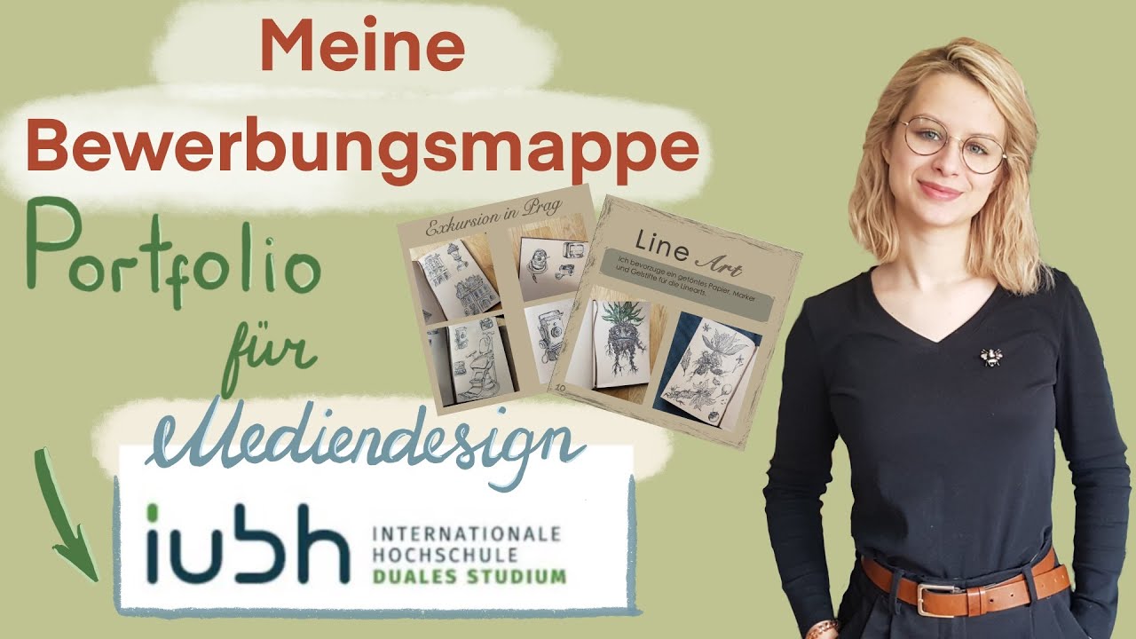 Meine BEWERBUNGSMAPPE | IUBH duales Studium | Portfolio für MEDIENDESIGN 2020