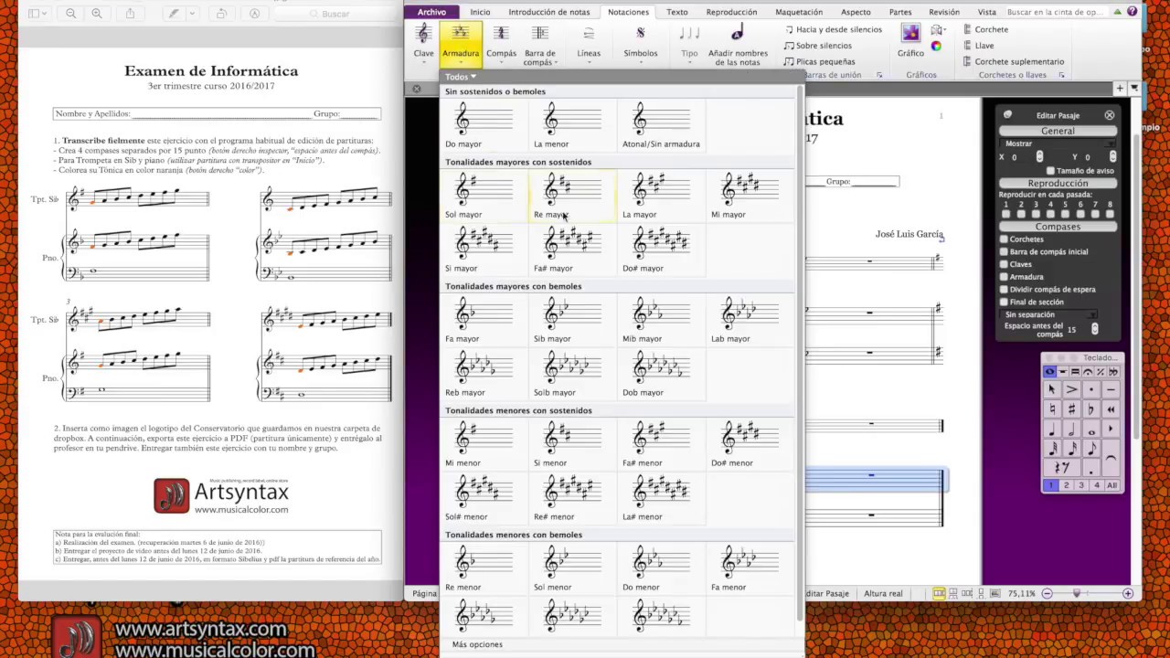 Tutorial Sibelius - Textos, color, maquetación e imagen