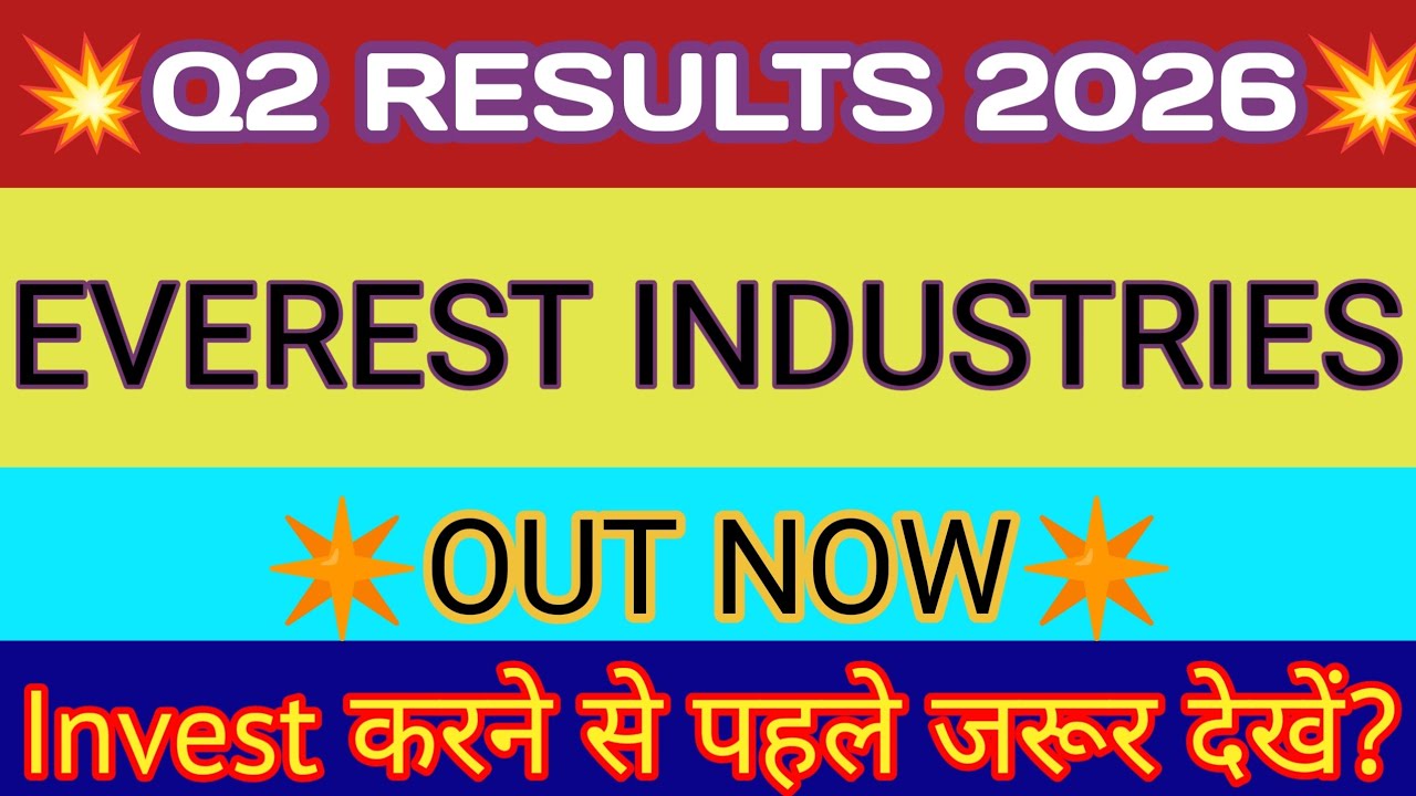 Everest Industries Q2 Results 2025 🔴 Everest Industries Result 🔴Everest Industries Share Latest News