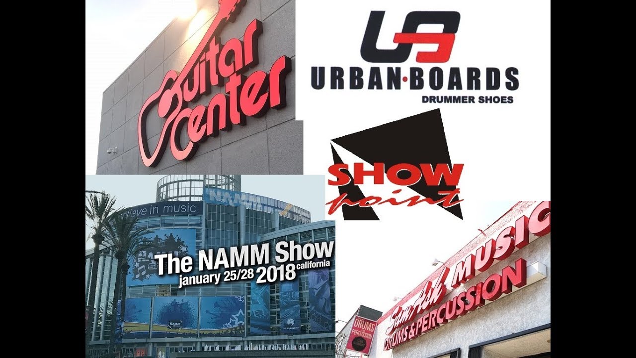 Los Angeles, CA. NAMM 2018 + URBANN BOARDS + SamAsh + Guitar Center