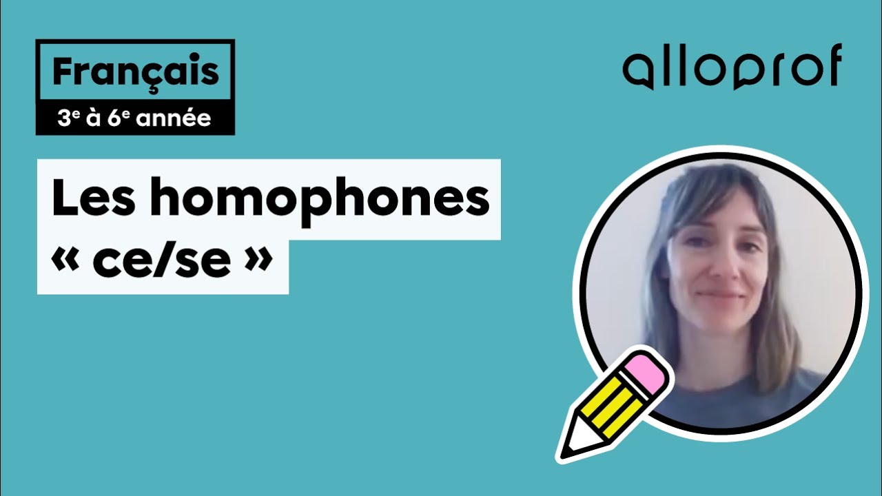 Les homophones « ce/se » | Français | Primaire