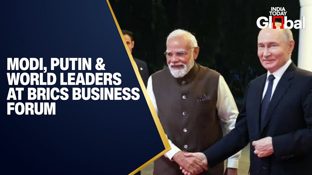 LIVE: PM Modi, Putin & Global Leaders Unite At BRICS Business Forum