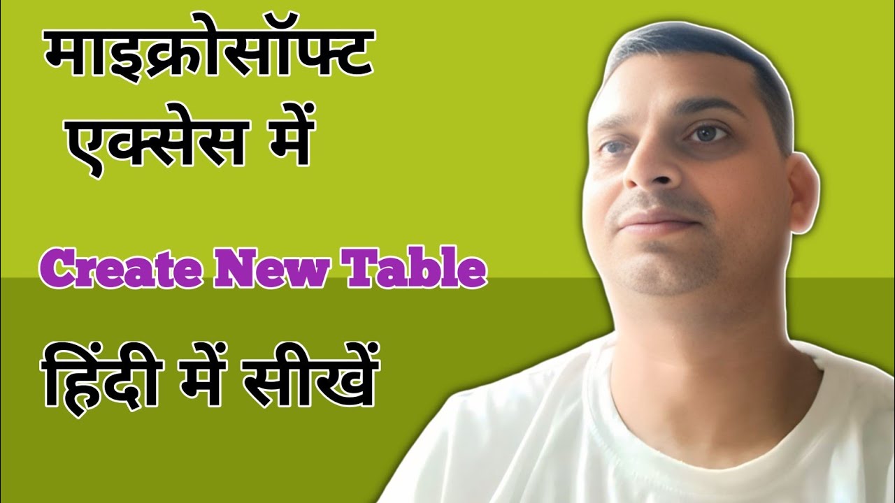 how to Create a New Table in Advanced Microsoft Access @knowledgejunctionmap1991