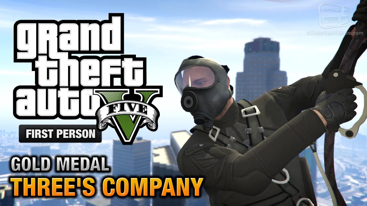 GTA 5 - Mission #24 - Three's Company [First Person Gold Medal Guide - PS4]