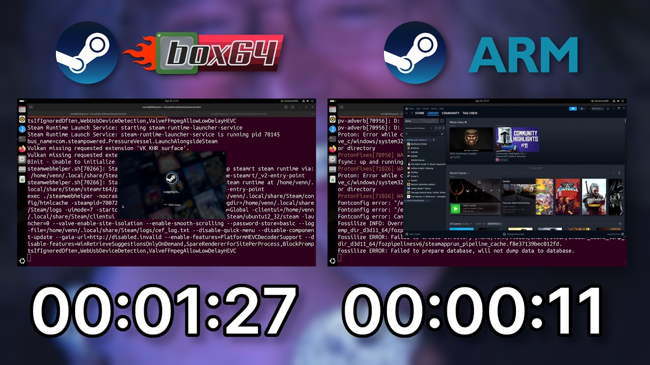ARM-клиент Steam для Linux БЫСТРЫЙ!