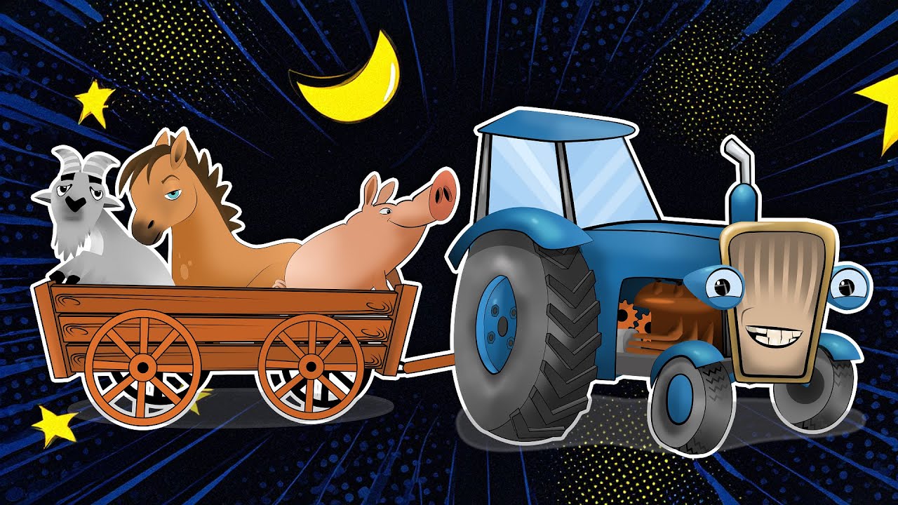 Traktor zabiera swoich śpiących przyjaci&oacute;ł na farmę. Kołysanka dla najmłodszych.