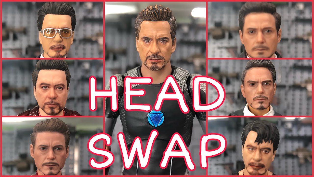 HEAD SWAP: SH Figuarts Tony Stark with All Tony Heads including Manipple and NOTA Studio