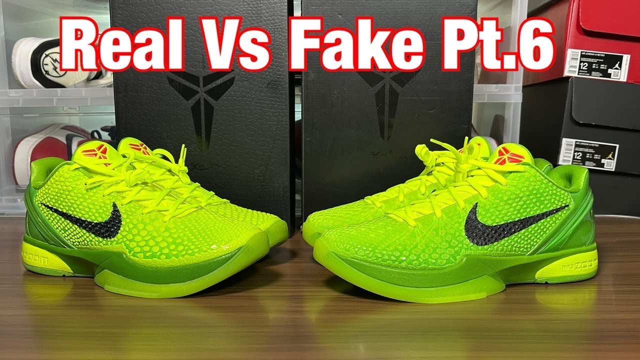 Nike Kobe 6 Protro Grinch Real Vs Fake Review Pt.6 Last one&hellip;&hellip; Maybe