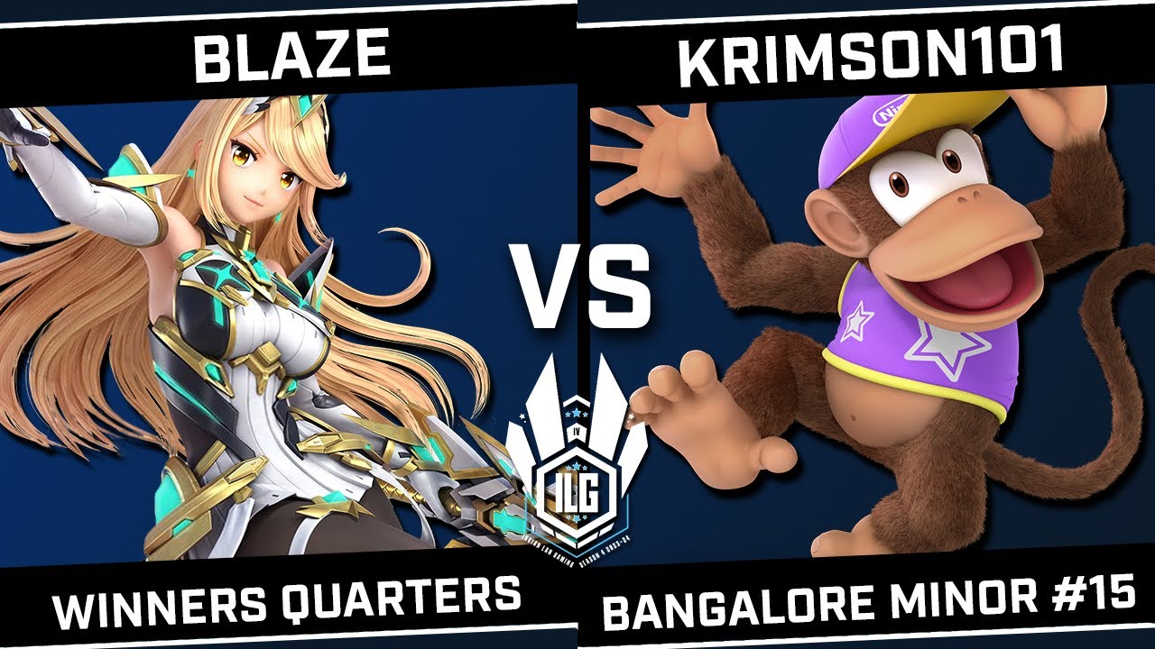 Blaze (Pyra Mythra) vs Krimson101 (Diddy Kong) - ILG Bangalore Minor #15