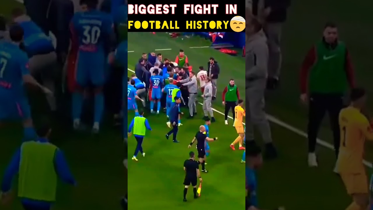 Biggest Fight In Football History | Fight In Football Ground | Heated Moments in Football #sports