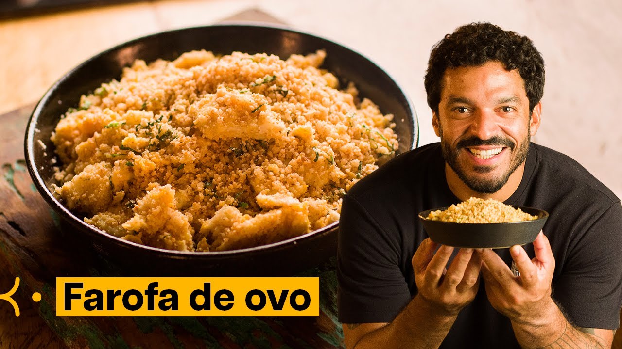 FAROFA OVO PERFEITA! SIMPLES, CROCANTE, E SABOROSA!
