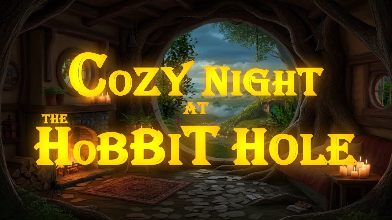The Lord of the Rings | Cozy Night at The Hobbit Hole : Ambience & Music