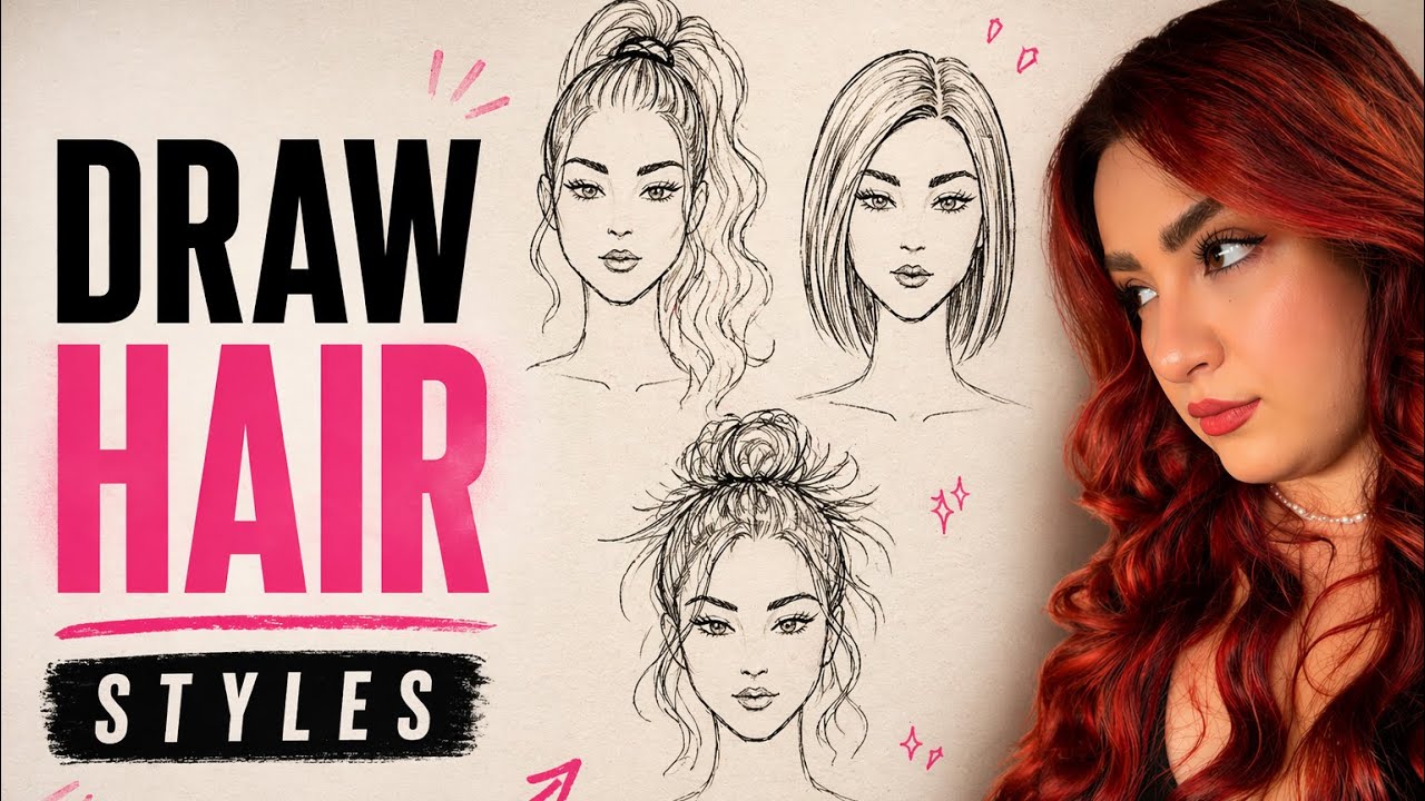 How to Draw Different Hairstyle easily