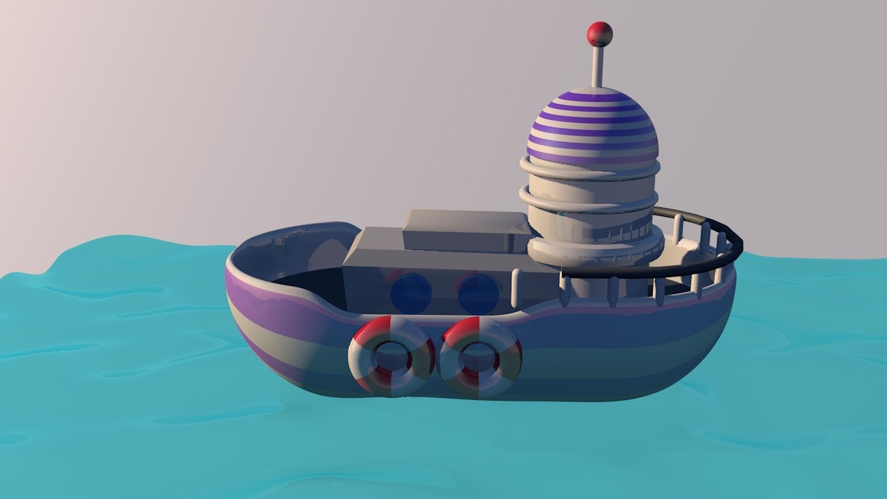 Modeling a boat in Cinema 4d tutorial