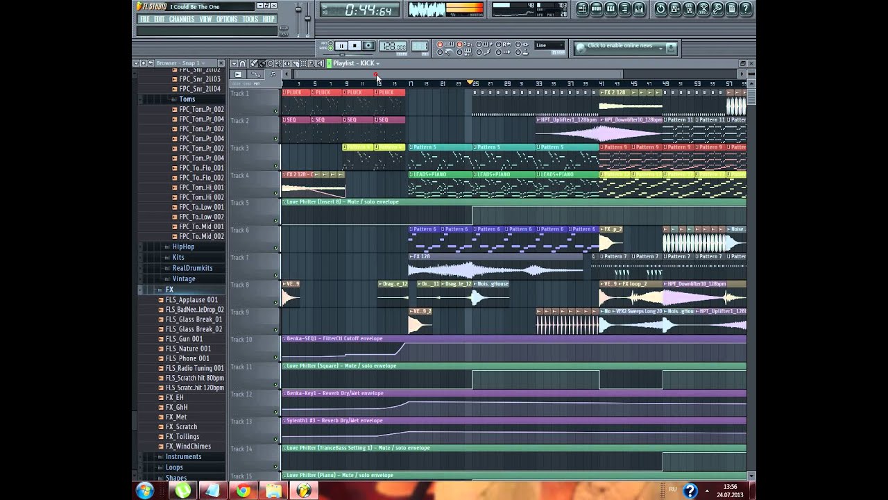 проект vtsi Avicii vs. Nicky Romero I Could Be the One Fl Studio 11 Tutorial