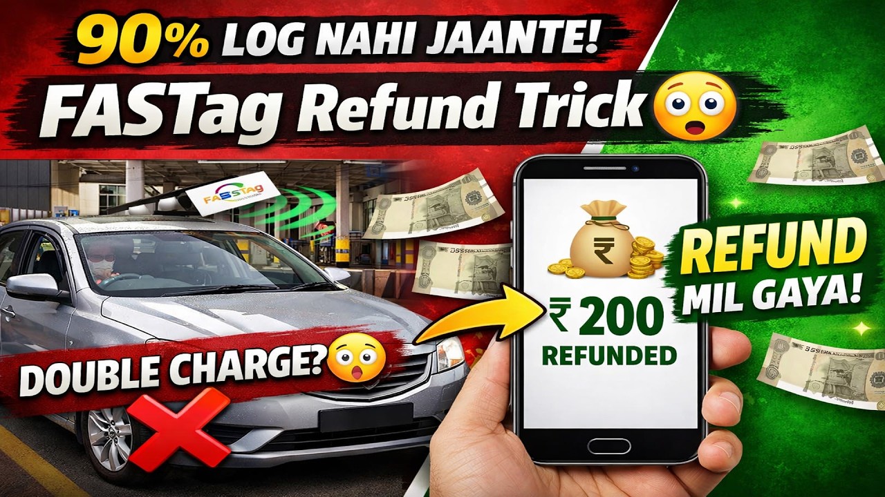 Toll Plaza Double Charge Refund Process 100% Successful Trick , No Riski