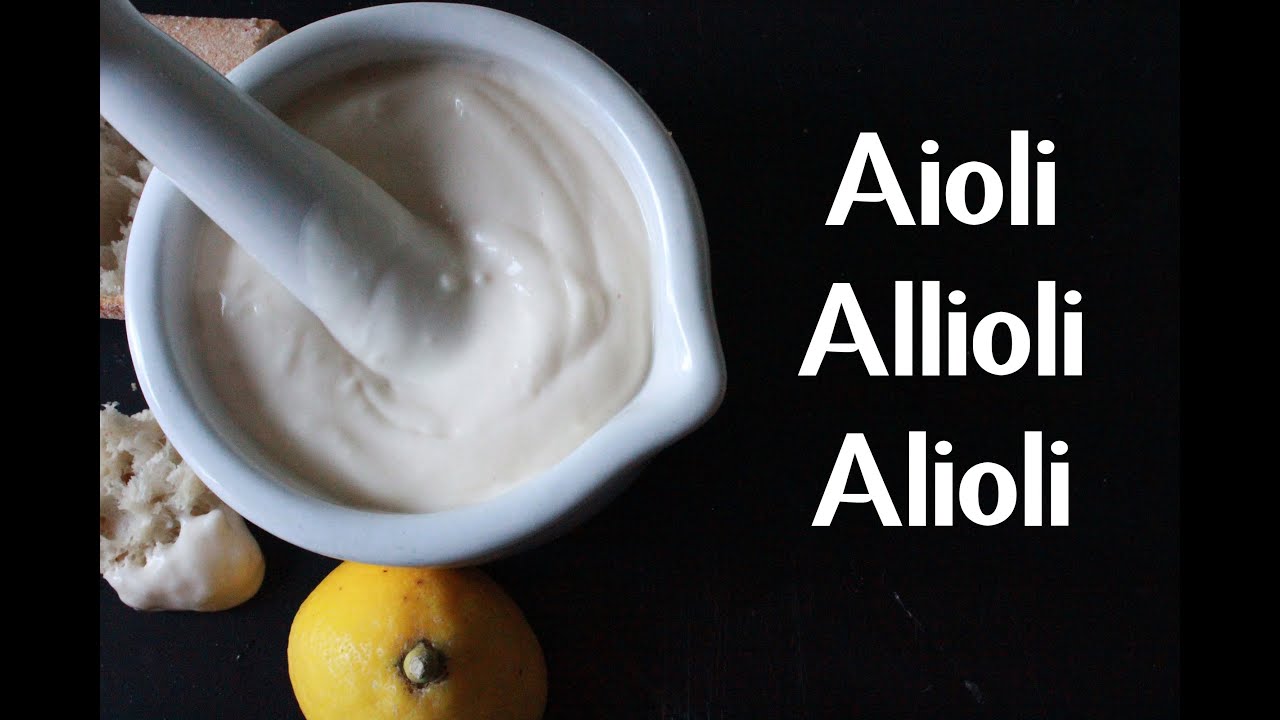 AIOLI | ALLIOLI | ALIOLI | GARLIC MAYO RECIPE BY SPANISH COOKING