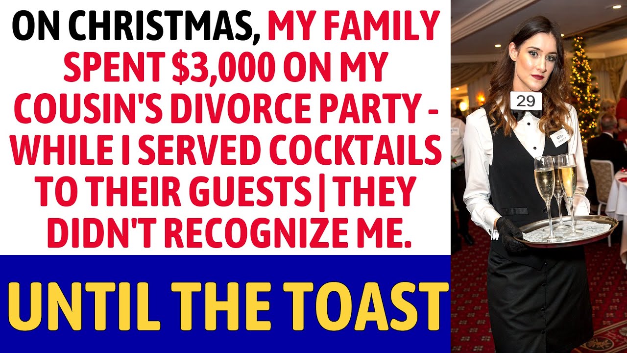 My Family Threw a $3K Divorce Party — I Served Drinks, They Didn’t Know It Was Me