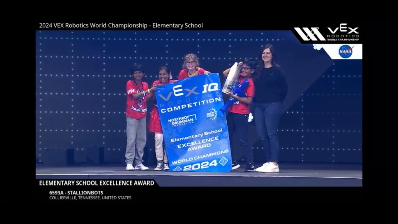 Excellence Award at VEX World Championship 2024