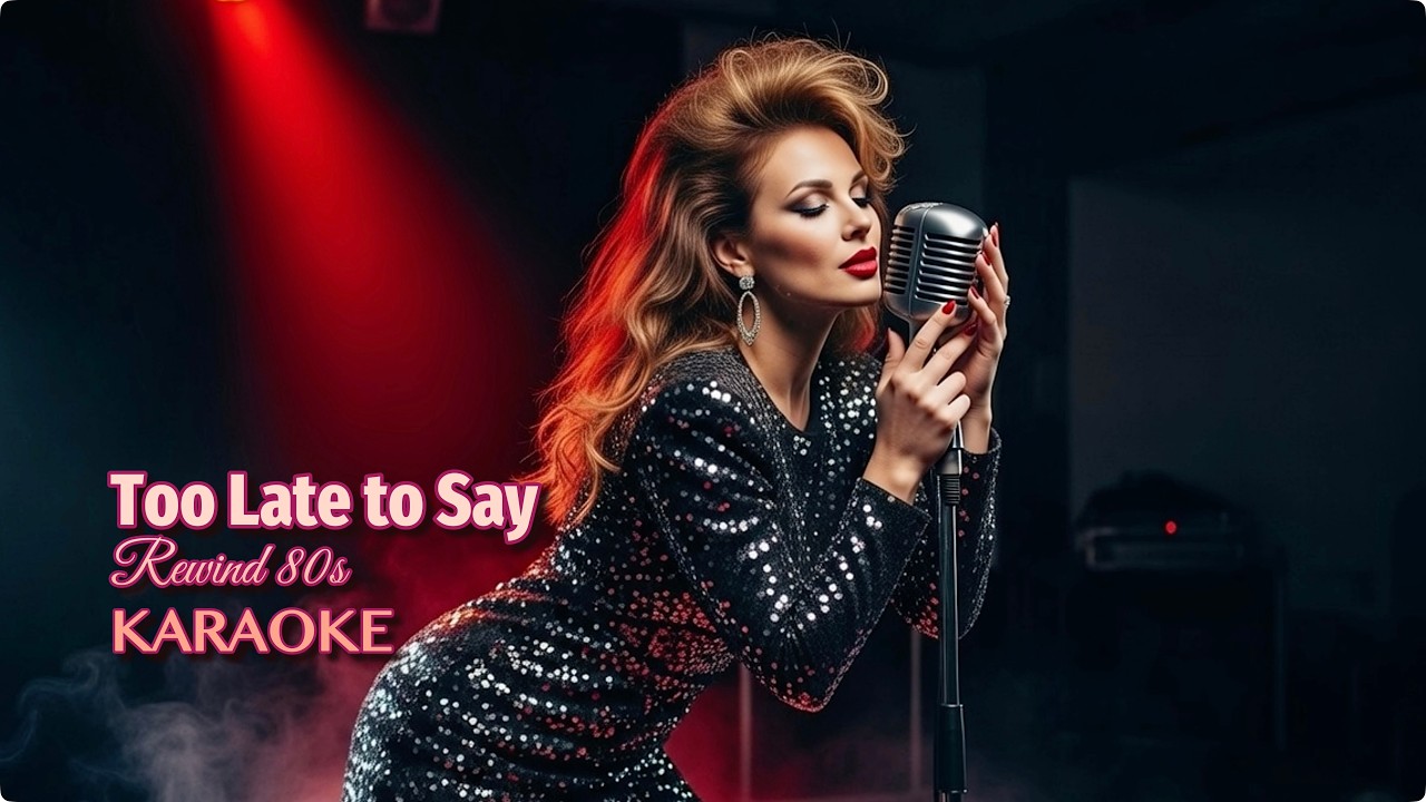 KARAOKE | Too Late to Say 💔 The 80s Power Ballad That Will Break Your Heart Tonight 🎸🕯️