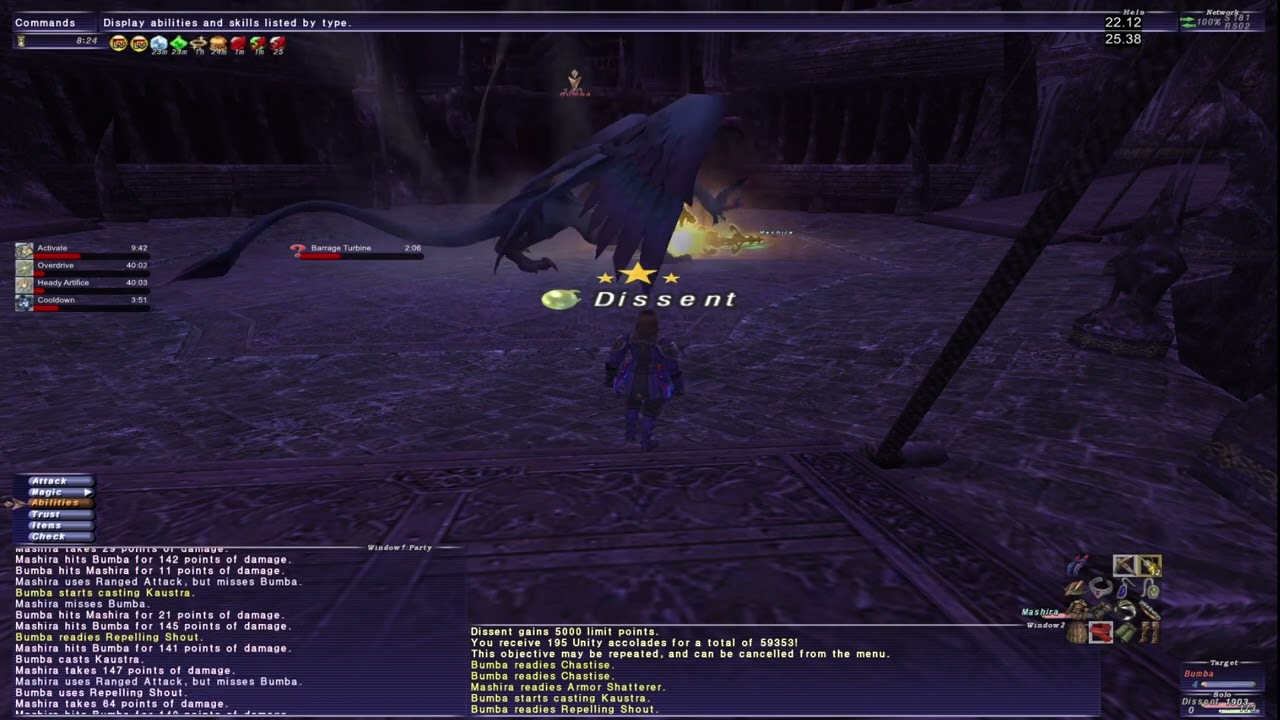 FFXI PUP Solo vs Bumba V0 (Fail At 2%)