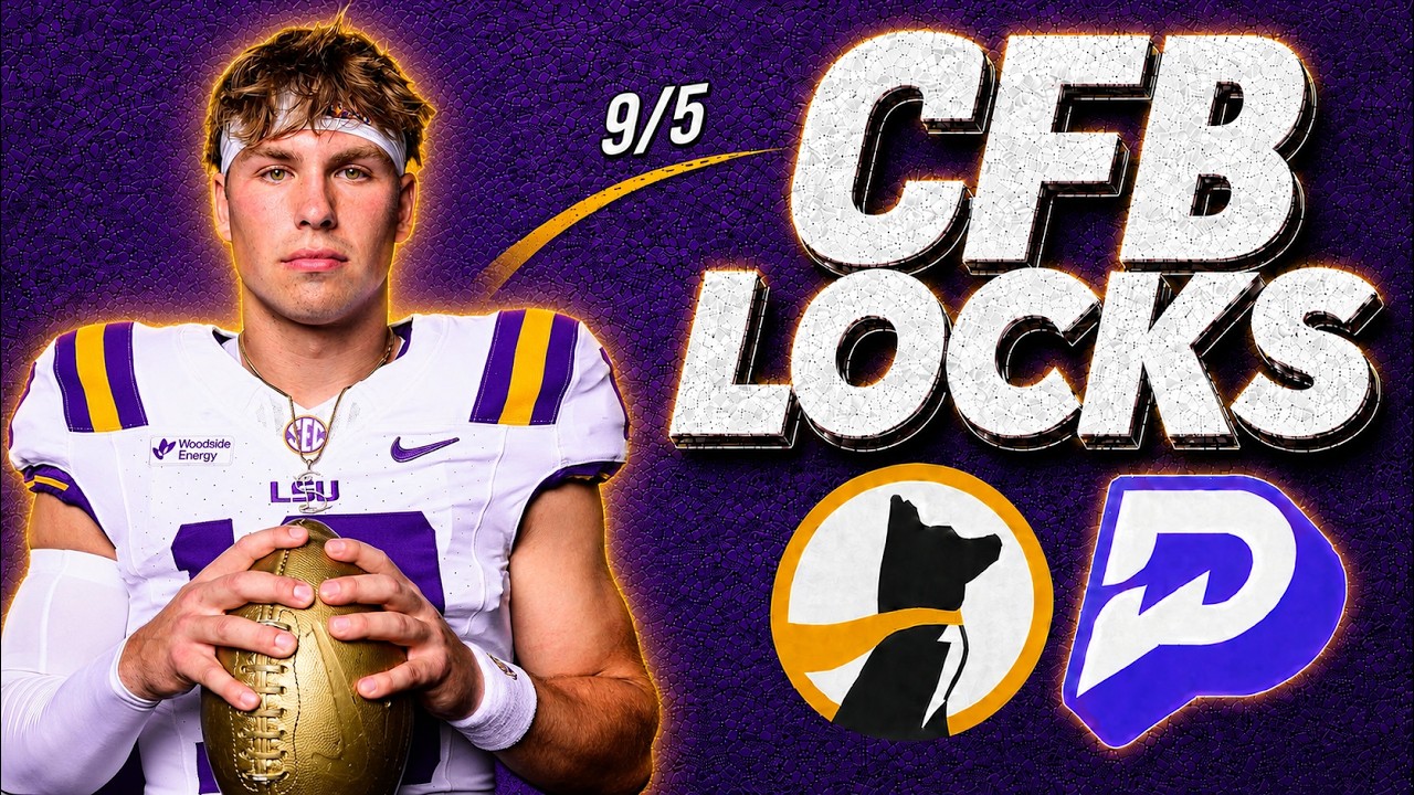 PRIZEPICKS CFB SATURDAY 9/5/26 - FREE PICKS!!  (CRAZY PAYOUT!!!) - BEST PLAYER PROPS - COLLEGE TODAY