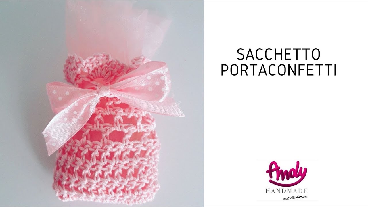 TUTORIAL Sacchetto bomboniera Filato Estate Uncinetto