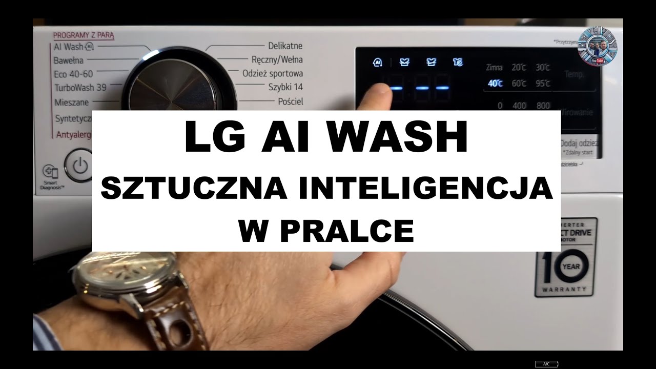 Pralka LG - AI Wash, sztuczna inteligencja w pralce