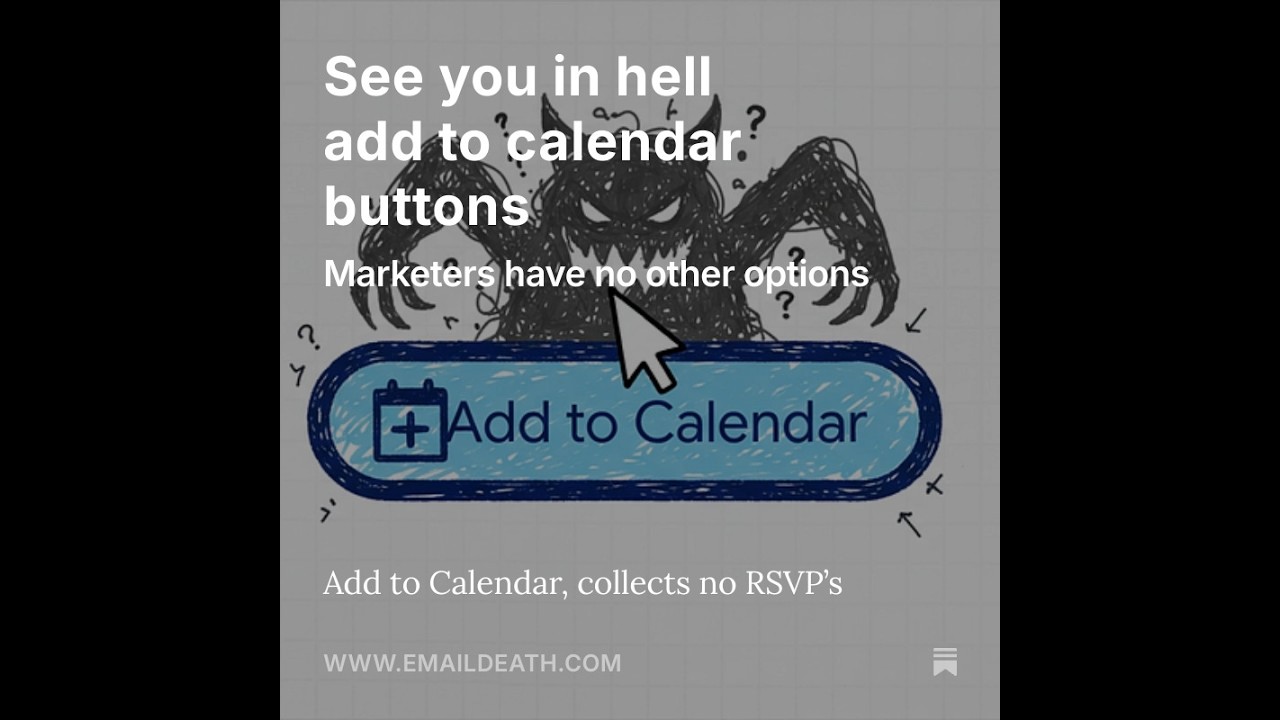 See you in hell Add to Calendar Buttons