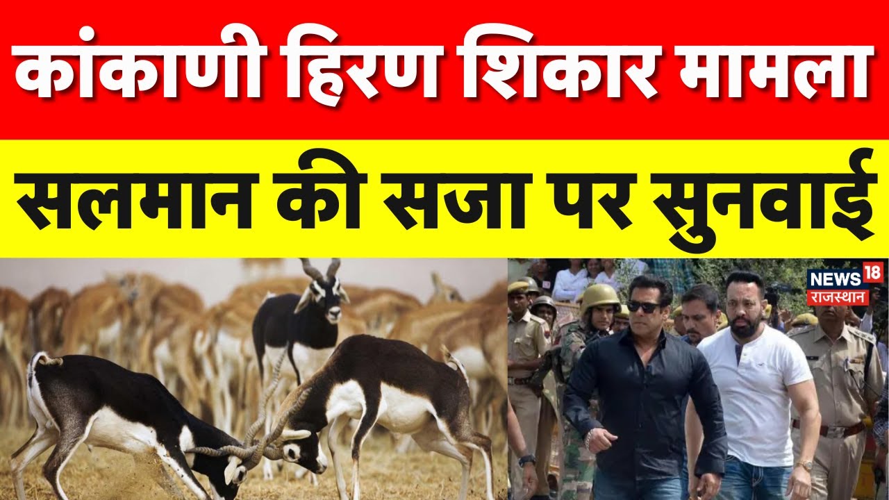 Blackbuck poaching case: कांकाणी हिरण शिकार मामले में Salman Khan की सजा खिलाफ सुनवाई | Breaking