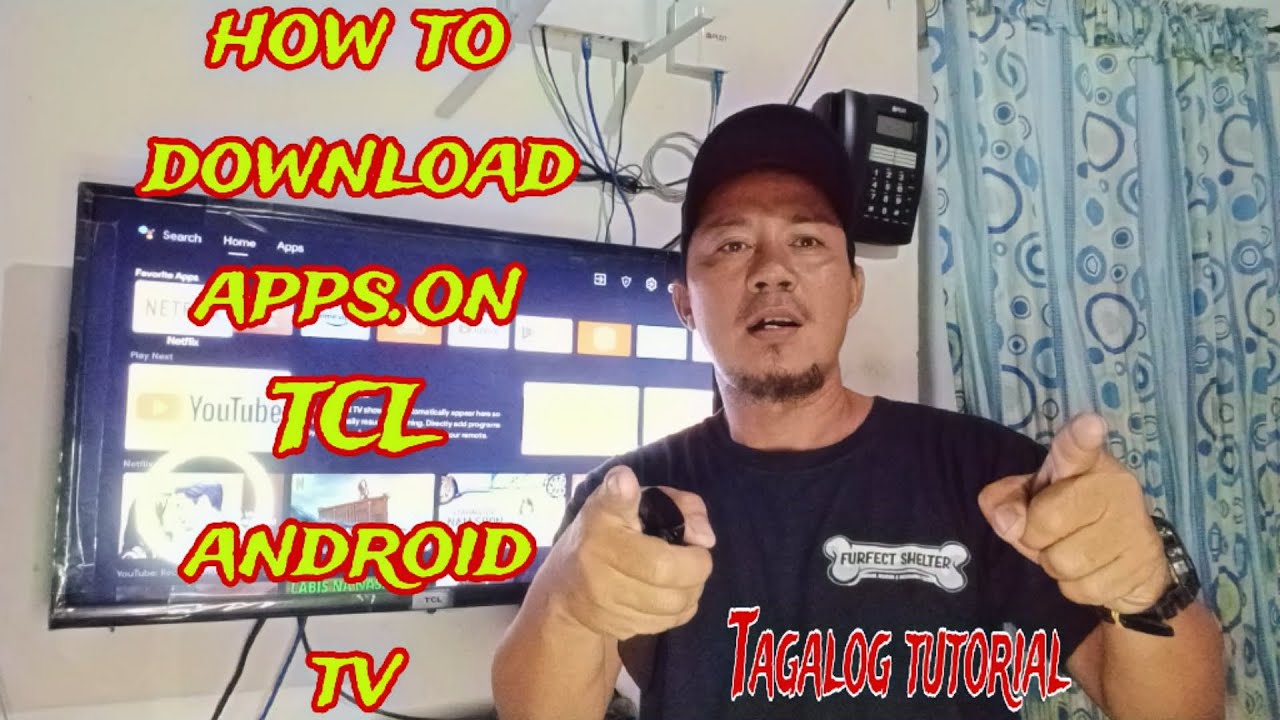 Paano mag download additional apps.sa TCL android tv|Tagalog tutorial 2023