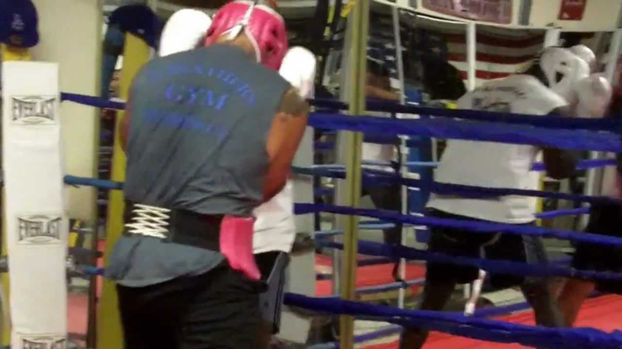 The Boxing Lab exclusive- Chris Arreola sparring Lateef Kayode