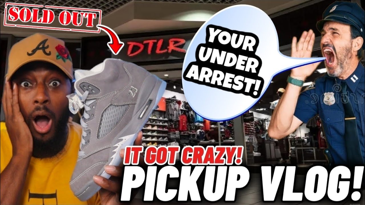 ROBBED OVER JORDAN 5 WOLF GREY IS CRAZY!  Insane Pickup Vlog🤯
