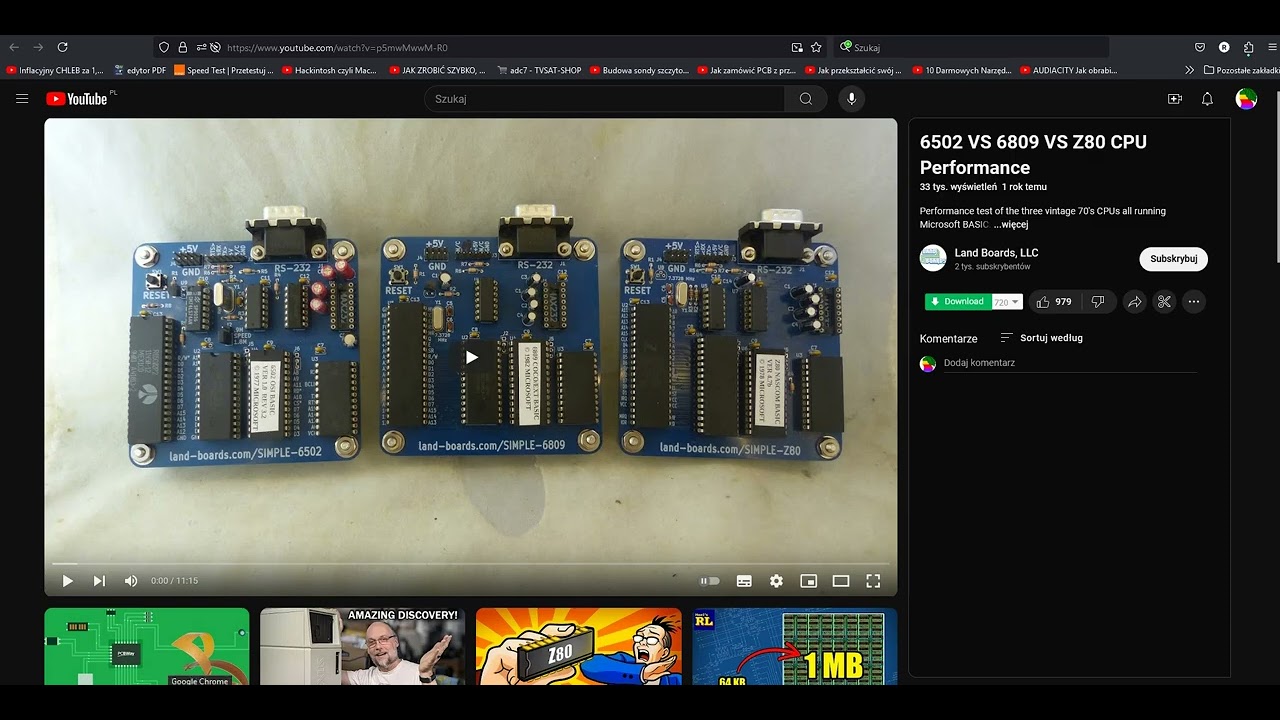 6502 VS 6809 VS Z80 CPU. Test, kt&oacute;ry nic nie udowadnia!