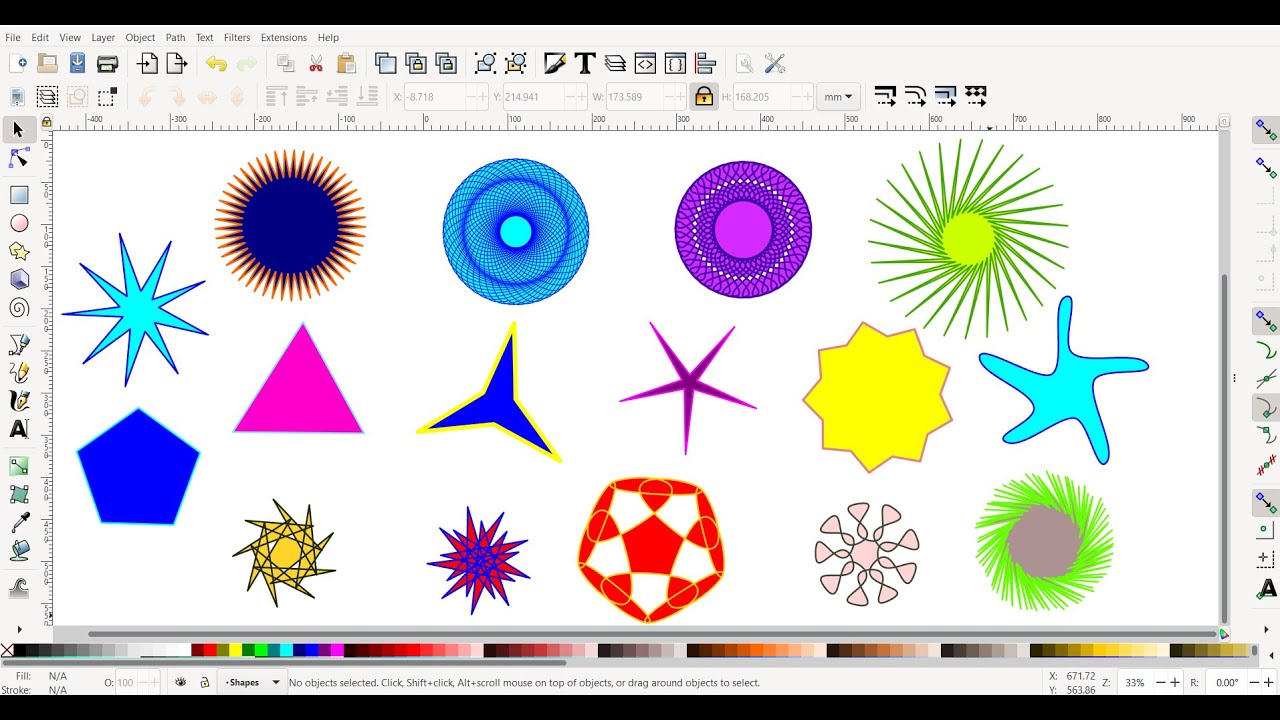 Inkscape - Tutorial #5 - Stars & Polygons & Mandala & Spirograph
