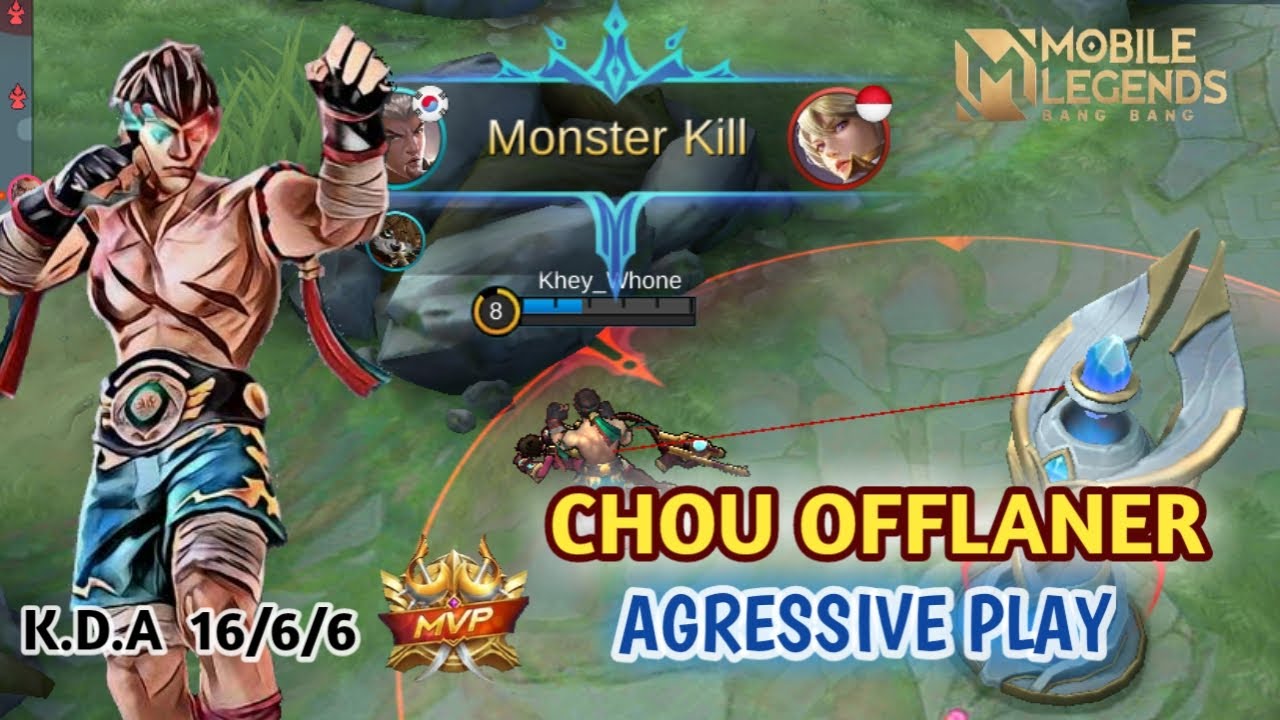 CHOU OFFLANER AGRESSIVE PLAY || INSTAN KILL???