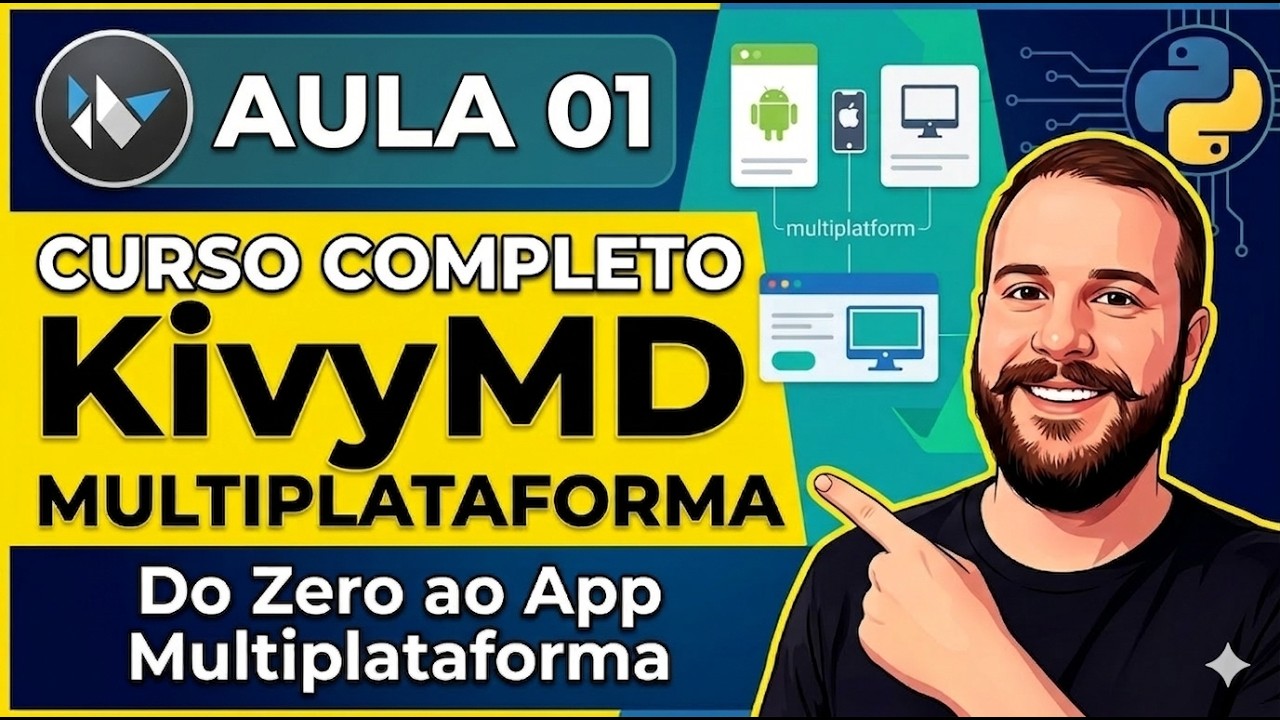 Desenvolvedor KivyMD Aula 1: Primeiros Passos - Tema, Tela e Ciclo de Vida! 📱✨