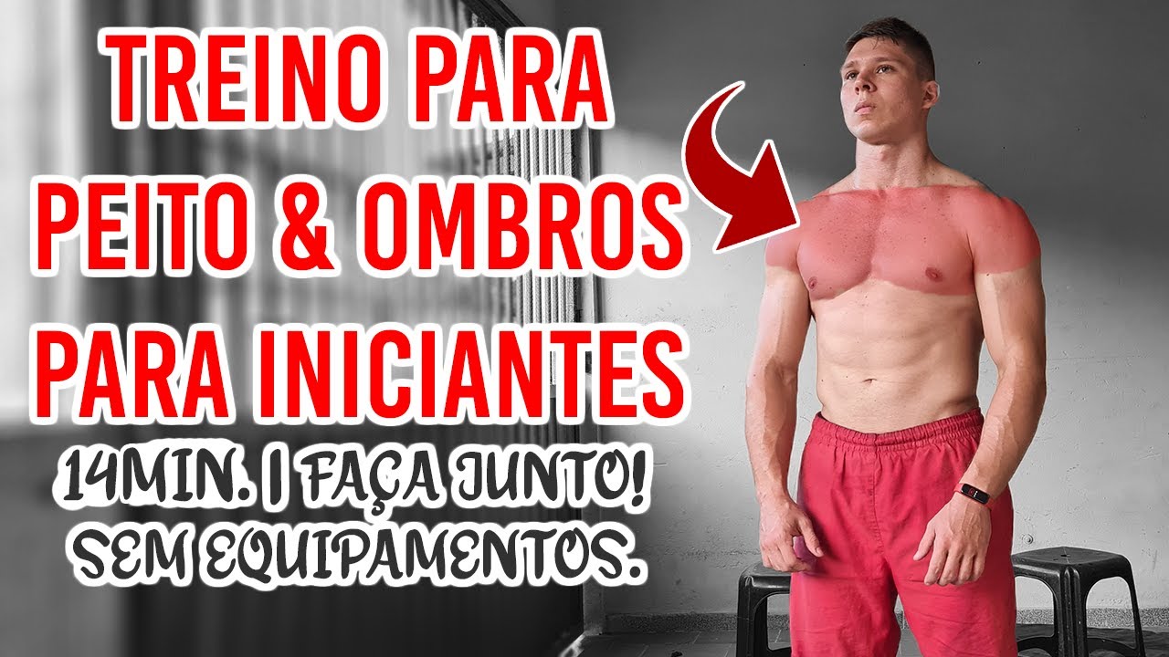 Treino para PEITO & OMBROS para INICIANTES | Faça Junto | 14min.