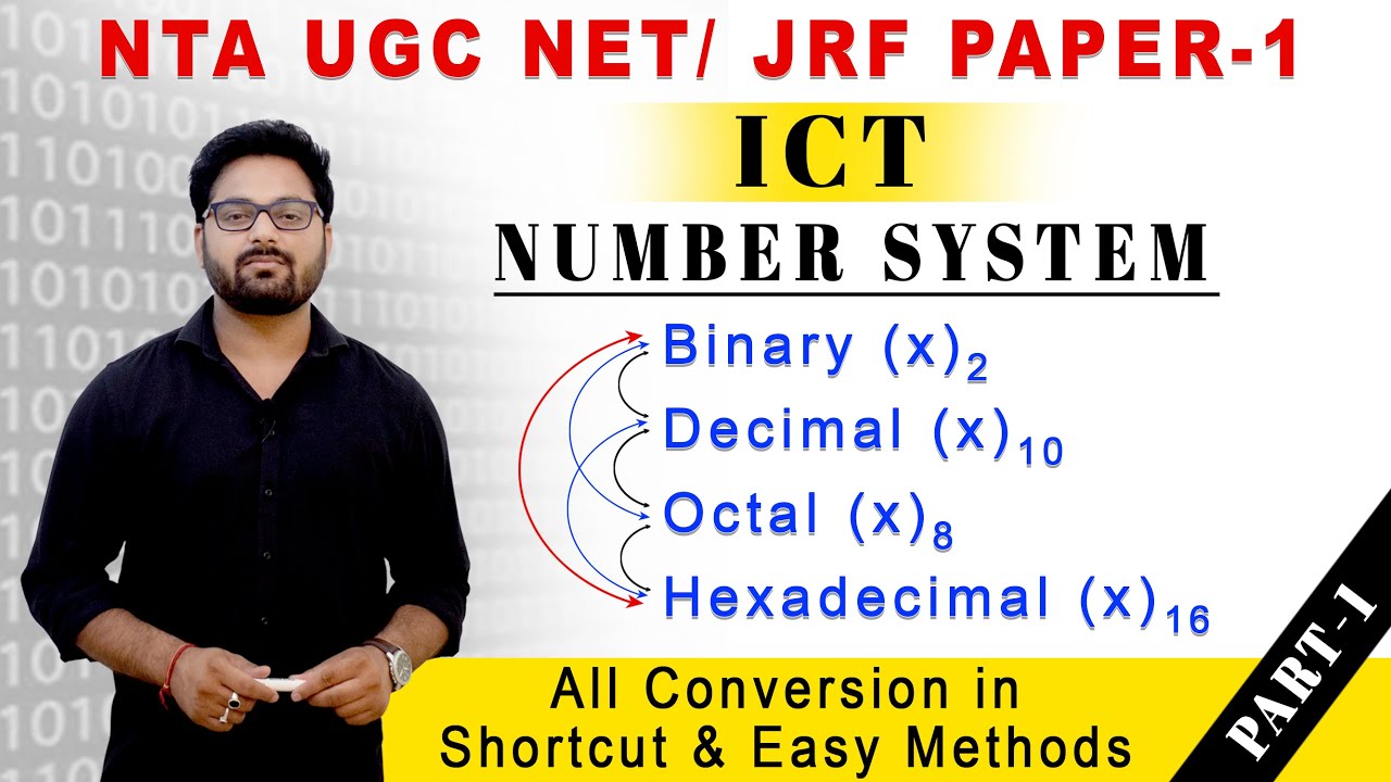 UGC NET NTA JRF PAPER -1 Binary,Decimal,Octal,Hexadecimal, Conversion in Easy & short Tricks PART-1.