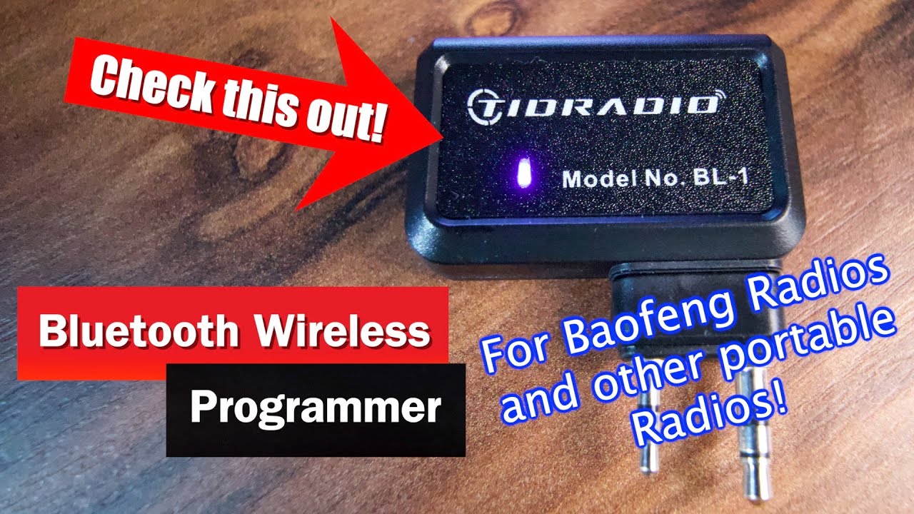 TIDRadio Bluetooth Wireless Programmer  BL1 for Baofeng, GMRS, & Ham Radio from your Mobile Phone!!!