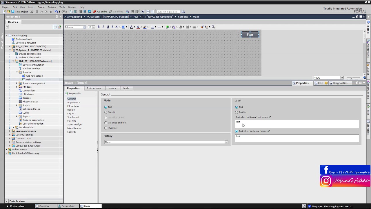 Учебное пособие по Siemens TIA Portal HMI/PLC &mdash; Как создать соединение между WinCC RT Runtime и ПЛК